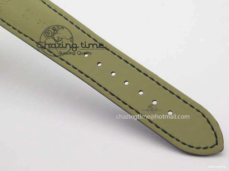 0404 Flexible De Ville MK 1:1 Best Edition SS White Dial On Black Leather Asian Seagull T1701 (Sec@6) 8244